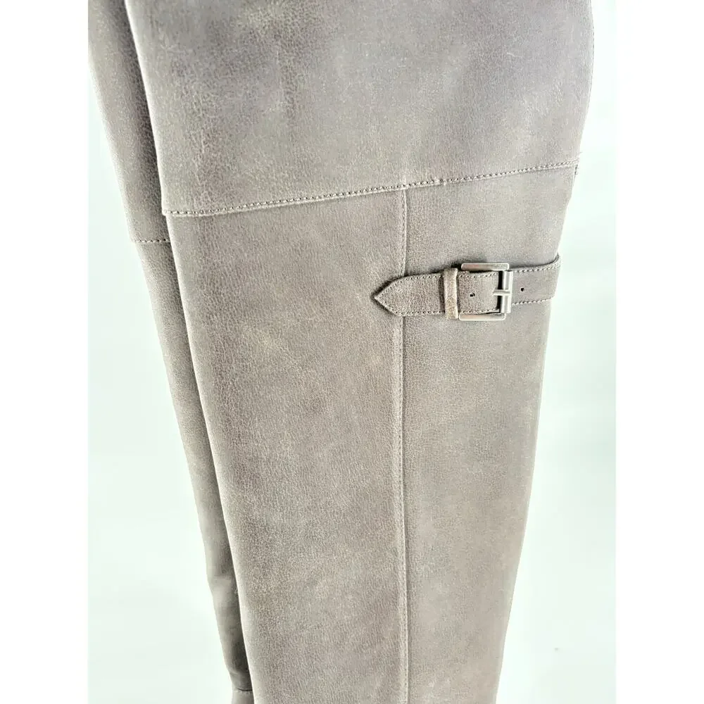 Aerosoles Mysterious Over Knee Boots 9.5 NWOT Tall Knee High OTK Grey Equestrian